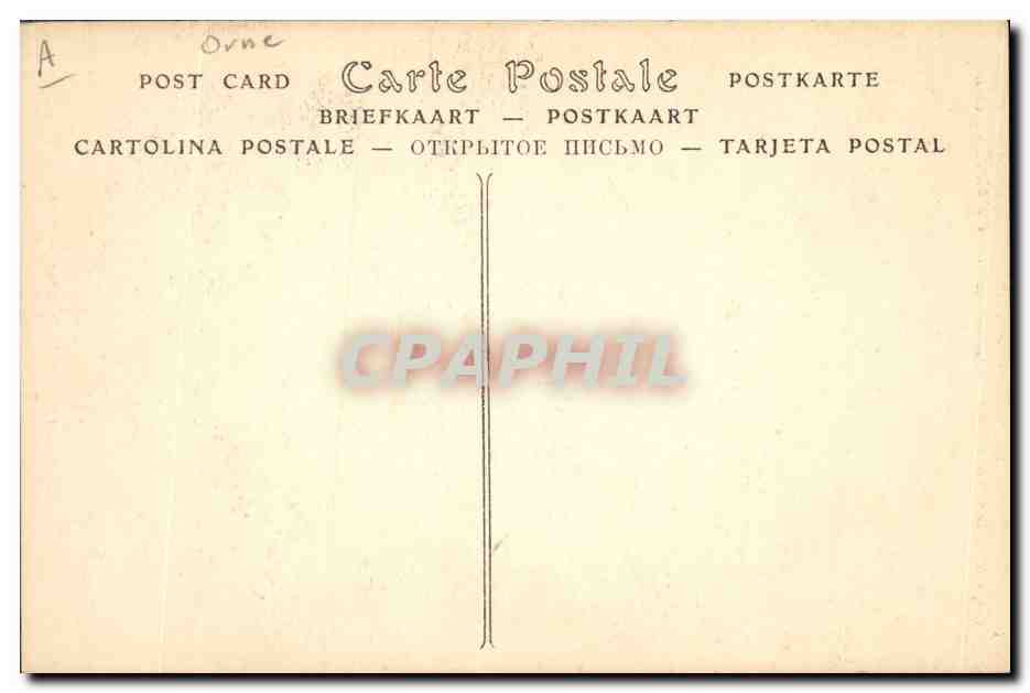 CPA Folklore Argentan — Verso