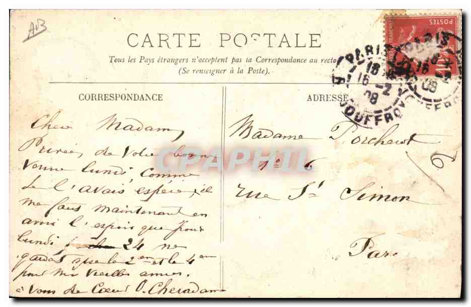 CPA Folklore Normandie La vie au temps jadis  — Verso