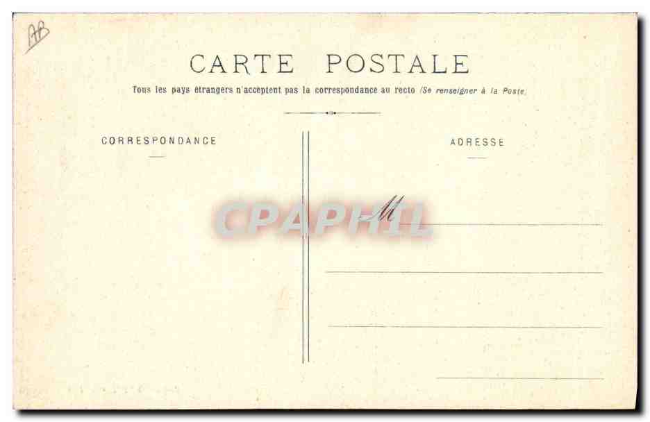 CPA Folklore Normandie Etude de coiffe des environs de Cherbourg — Verso