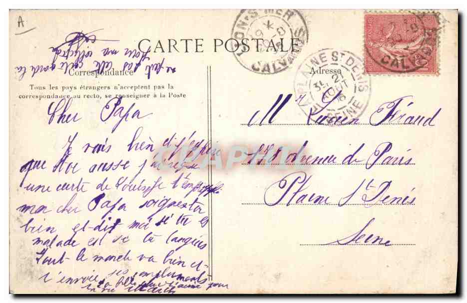 CPA Folklore Normandie  — Verso