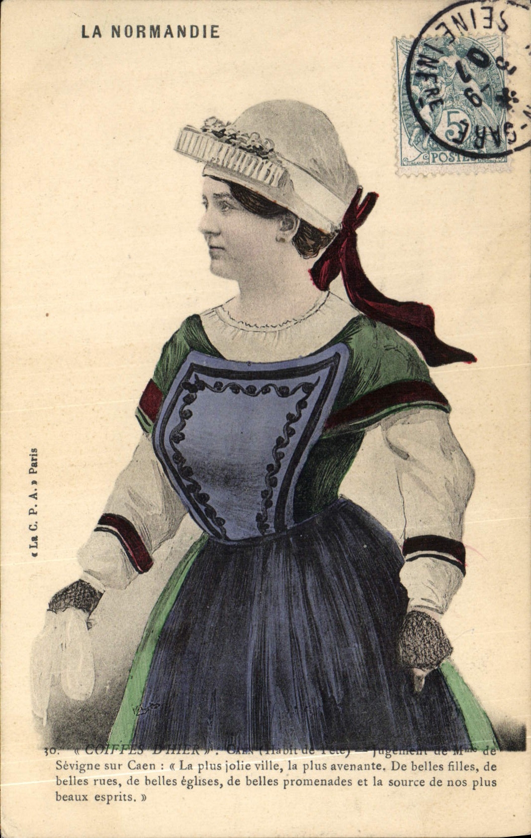 CPA Folklore Normandie 