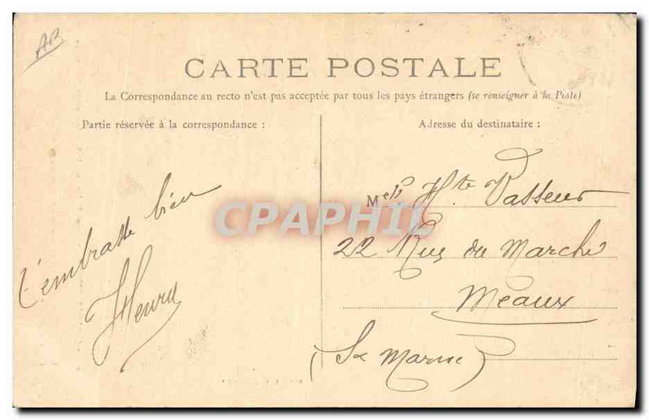 CPA Folklore Normandie  — Verso