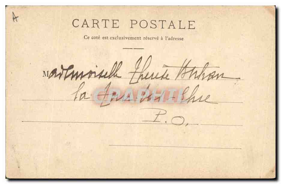 CPA Folklore Normandie Argentan Patrie de Charlotte Corday  — Verso