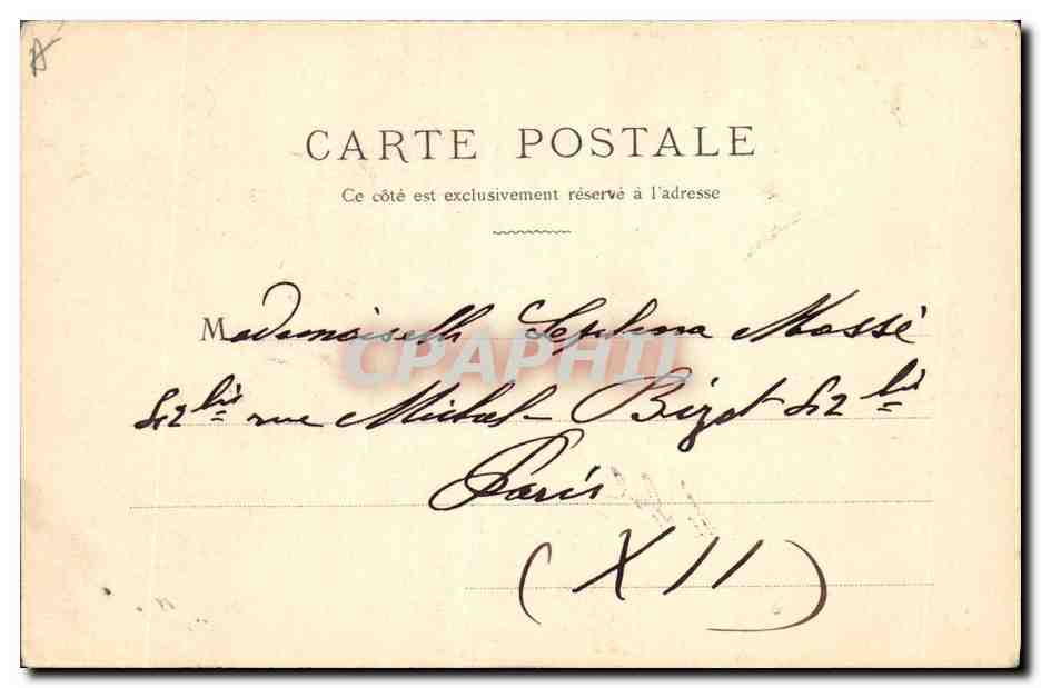 CPA Folklore Normandie Pont l'Eveque  — Verso