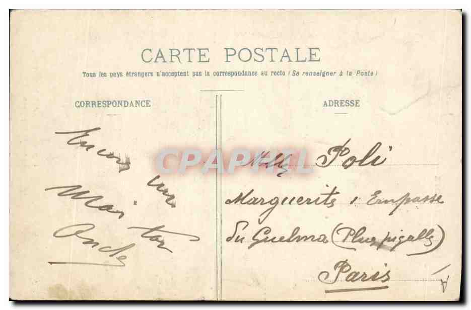 CPA Folklore Normandie Falaise  — Verso