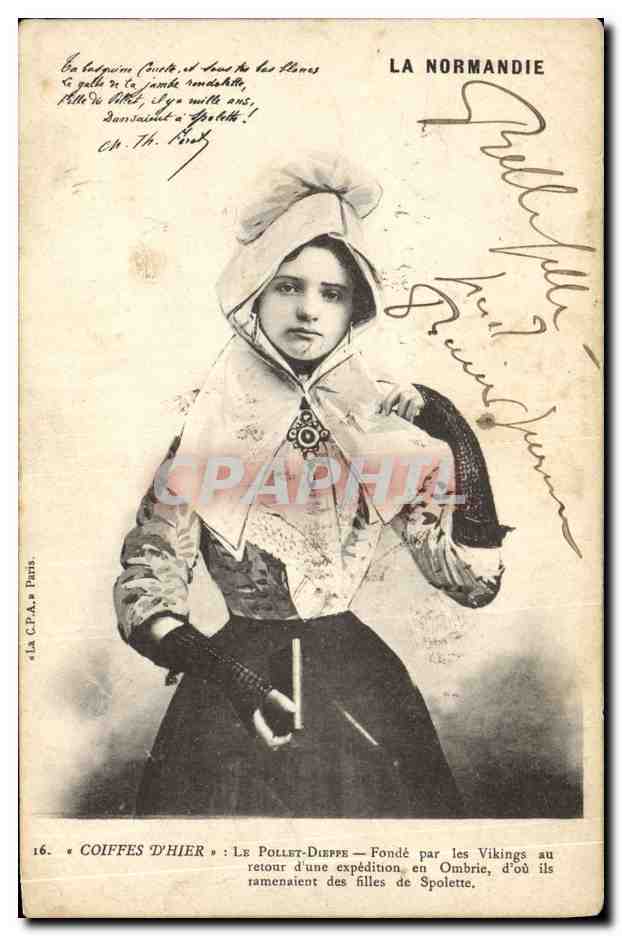 CPA Folklore Normandie Le Pollet Dieppe