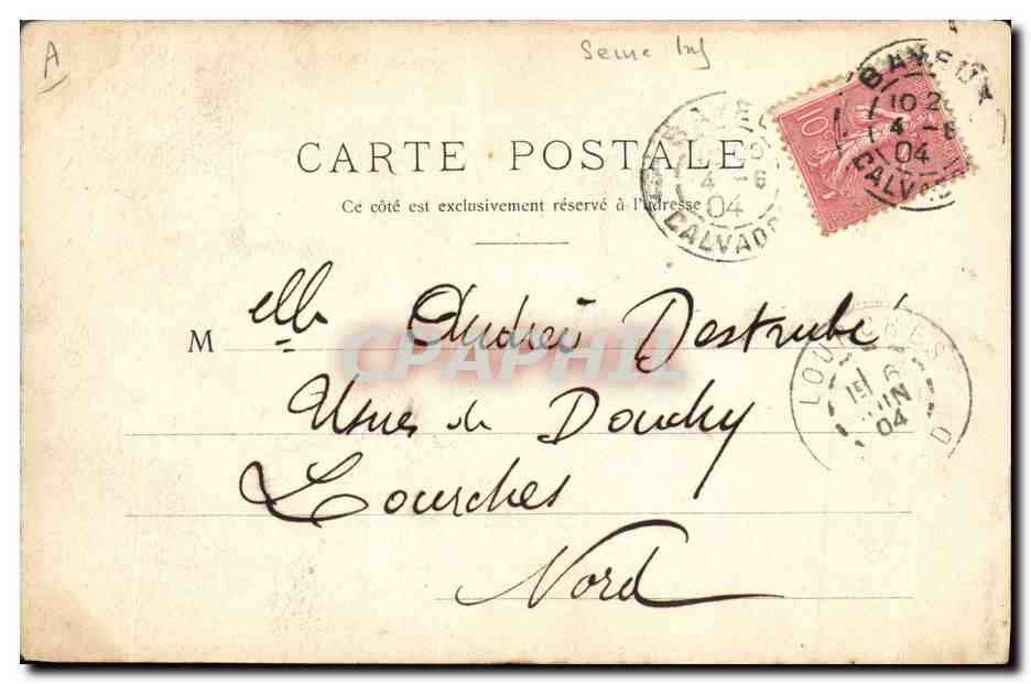 CPA Folklore Normandie Le Pollet Dieppe — Verso