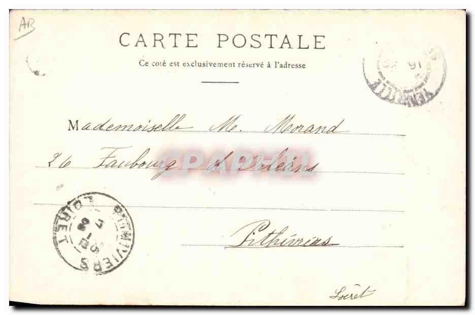 CPA Folklore Normandie Bolbec en Caux  — Verso