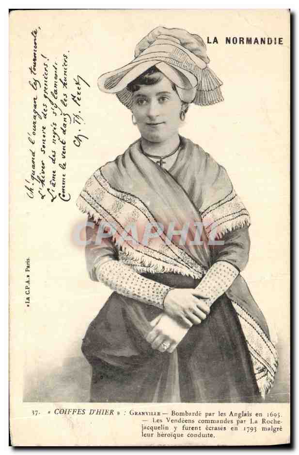 CPA Folklore Normandie Granville