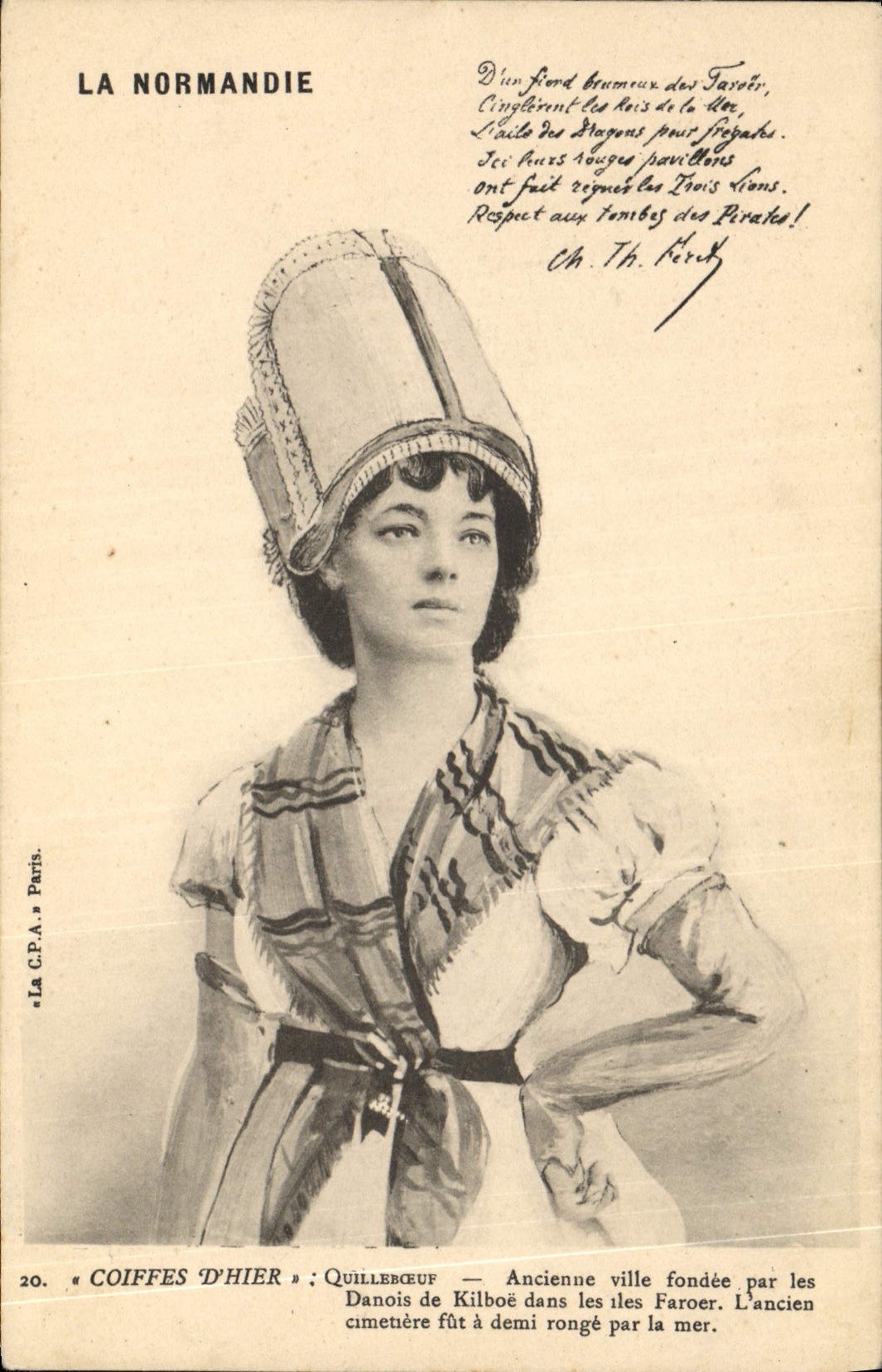 CPA Folklore Normandie Quilleboeuf