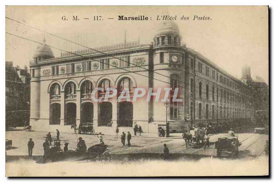 CPA Poste Marseille Hotel des Postes