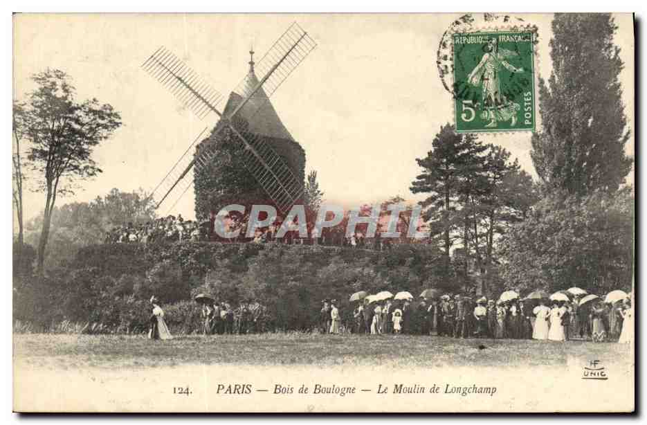 PARIS — Bois de Boulogne — Le Moulin de Longchamp — Édition 'UNIC' n°124