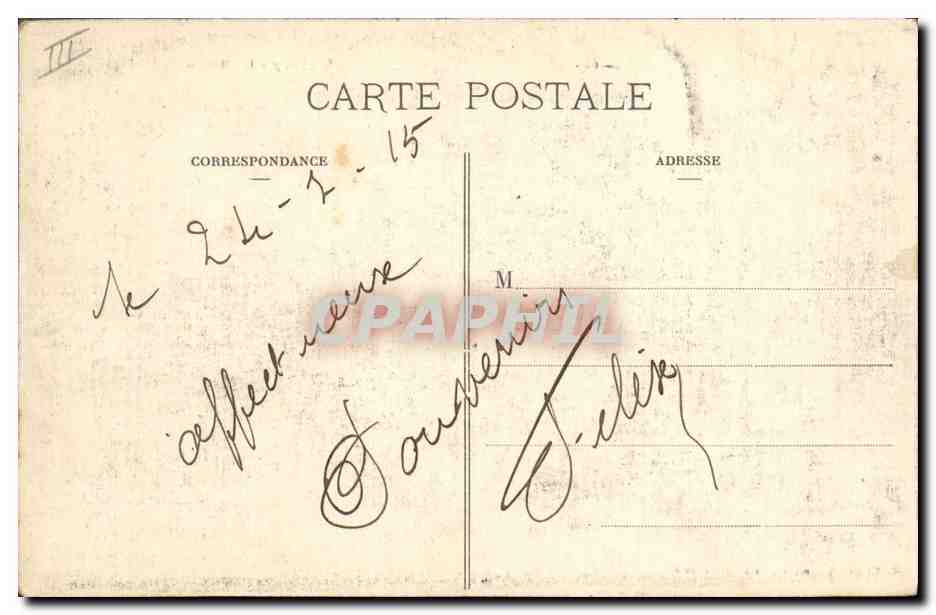 Valmy - Le Moulin — éditeur K. Zouatou, Sainte-Menehould, n°668 — Verso