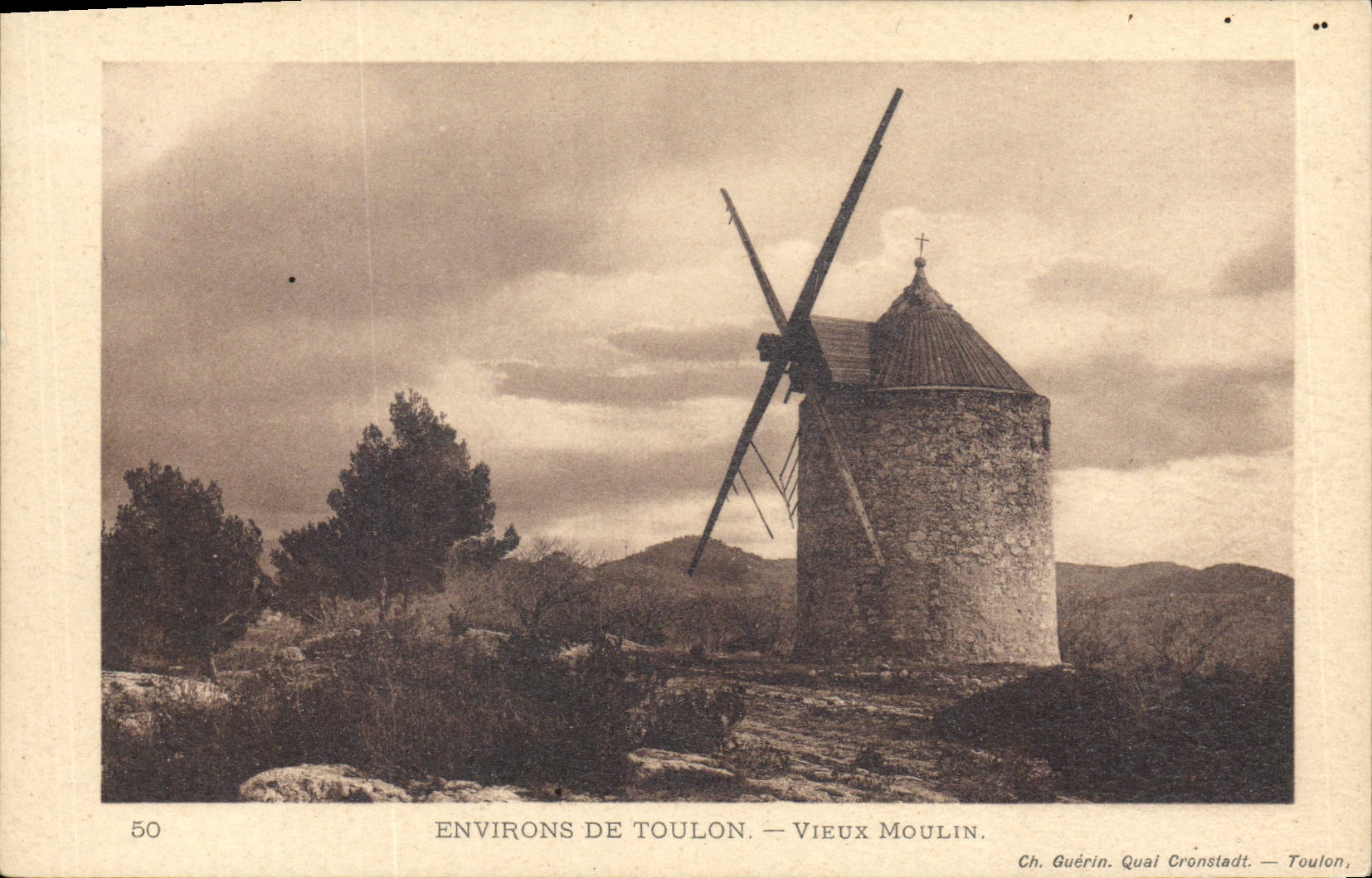 Environs de Toulon — Vieux Moulin — Ch. Guérin, Qual Cronstadt, Toulon