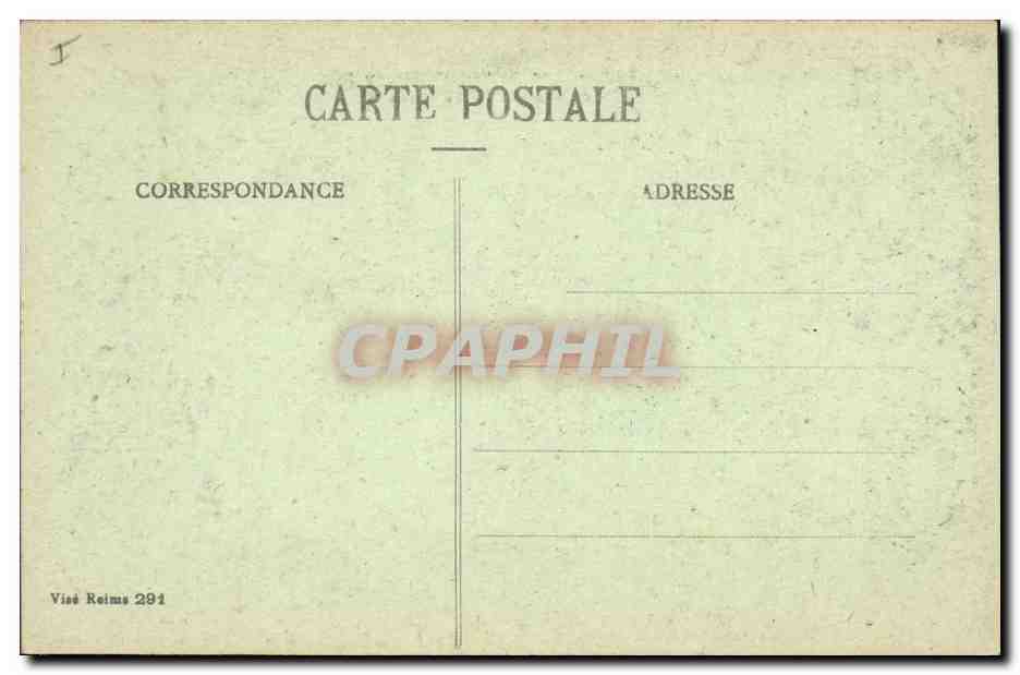 PONTAVERTE - Le Moulin — Ruines après la guerre — Collection G. Dubois, Reims — Reverso