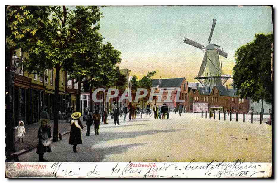 CPA Moulin a vent Rotterdam 