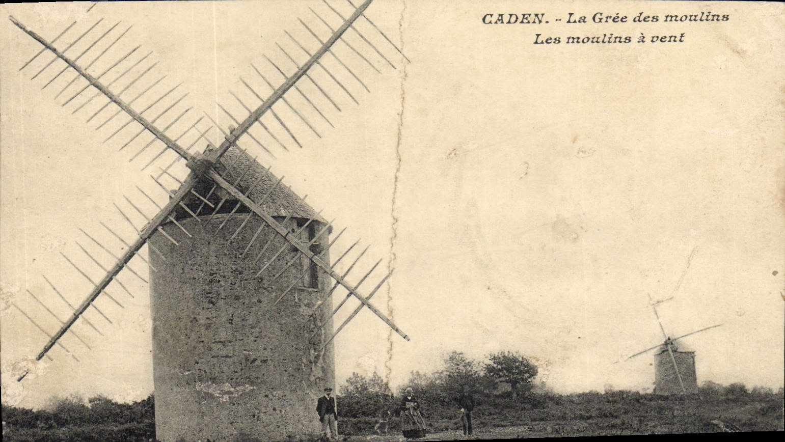 CPA Moulin a vent Caden La Gree des moulins 