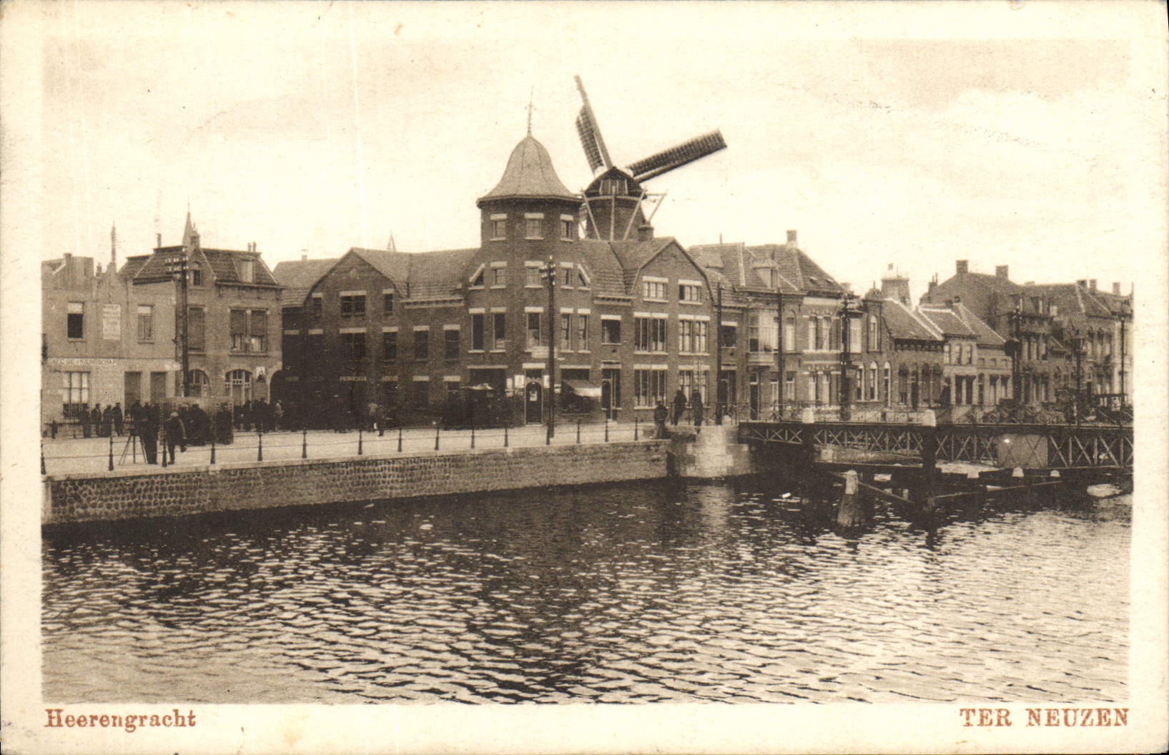 CPA Moulin a vent Heerengracht Ter Neuzen
