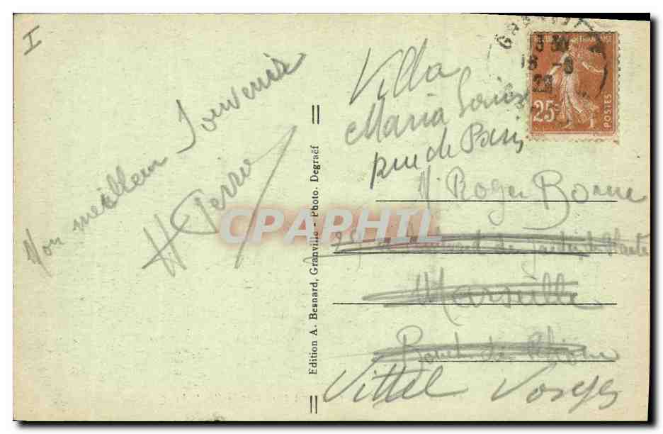 Granville — Le Grand Bassin et la Haute-Ville — Edition A. Bernard, n°43 — Reverso