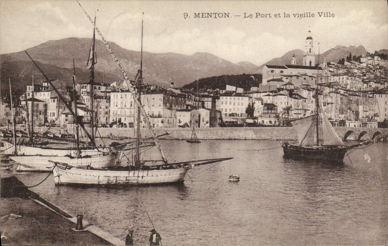 Menton — Le Port et la vieille Ville — Éditeur non identifié, n° 9