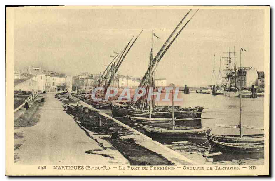 Martigues (B.-du-R.) — Le Port de Ferrière — Groupes de Tartanes — ND