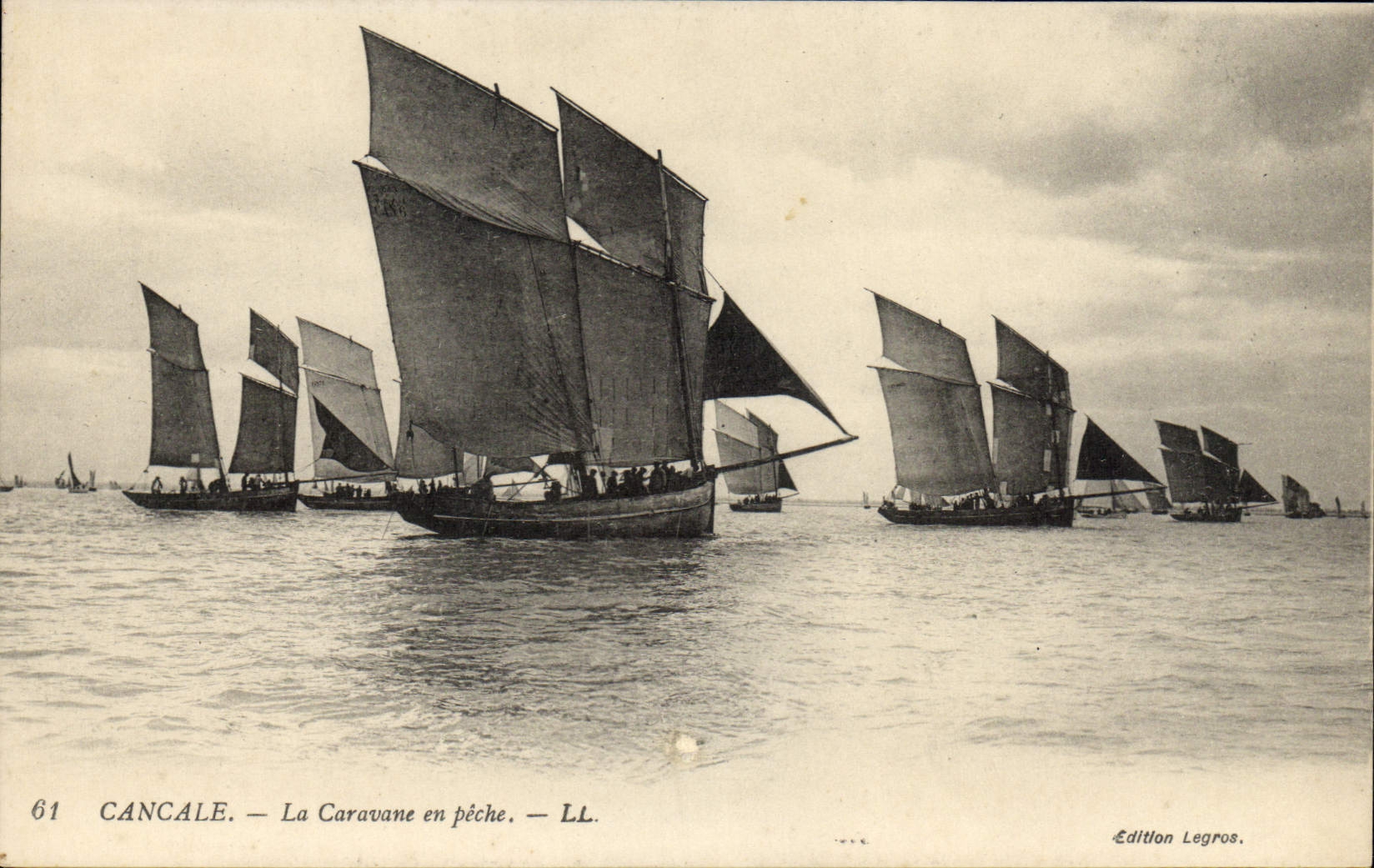 Cancale — Die Caravane beim Fischen — Edition Legros, Nr. 61