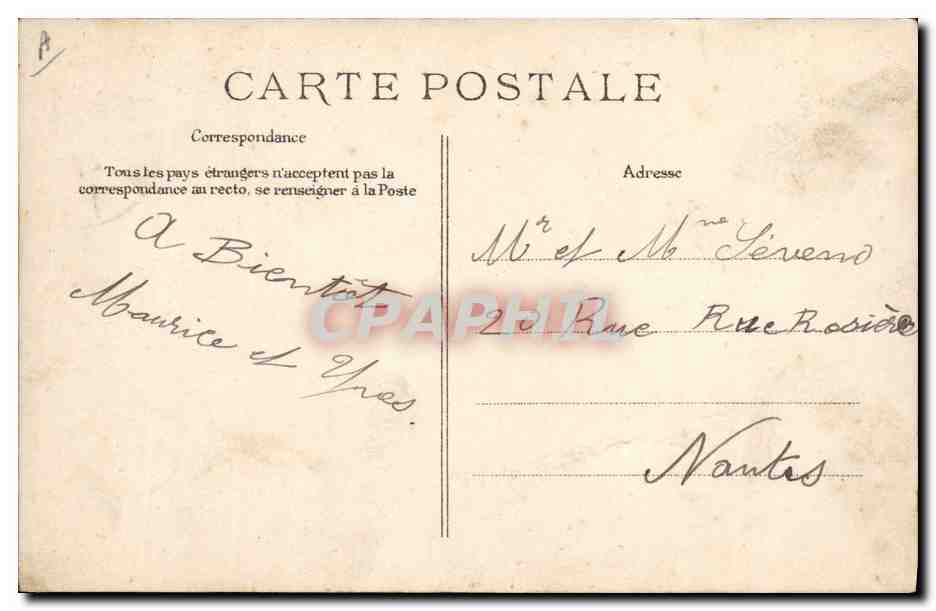 CANCALE — Bisquine Cancalaise — 1919 — Reverso