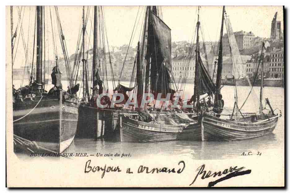 Boulogne-sur-Mer — Un coin du port — A.C. 34