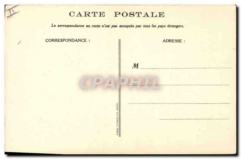CPA Fantaisie Illustrateur Poulbot Victor Hugo Les miserables Gavroche Napoleon Elephant — Verso