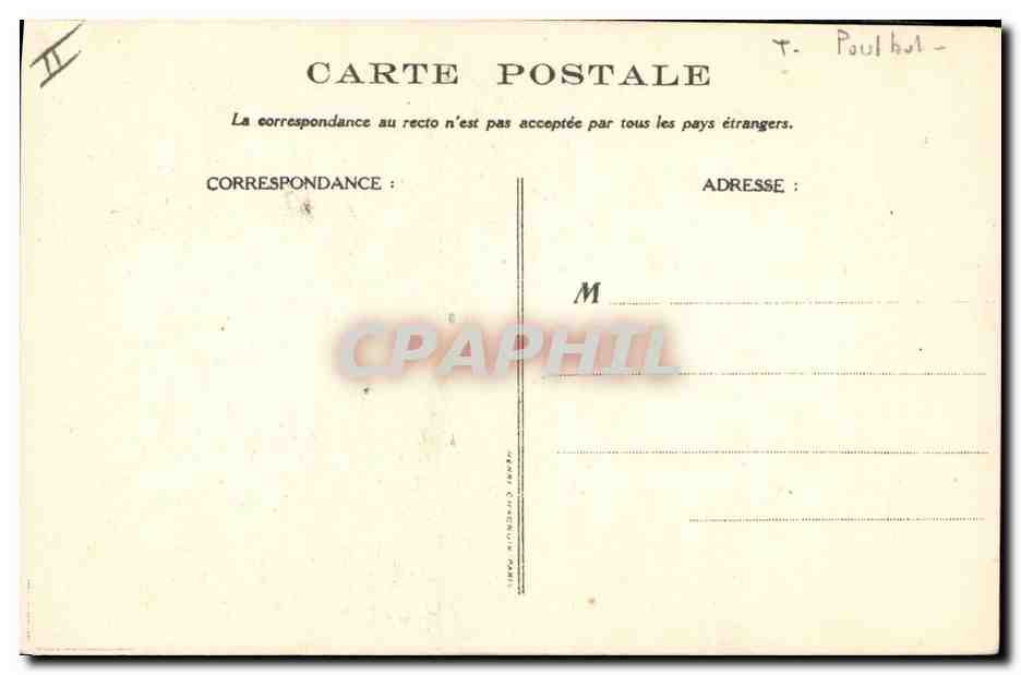 CPA Fantaisie Illustrateur Poulbot Victor Hugo Les miserables GLa petite fille toute seule — Verso