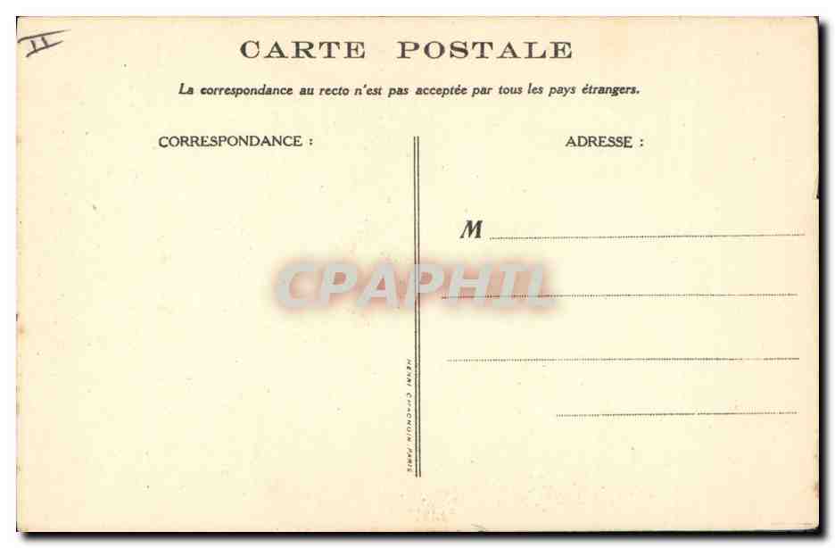 CPA Fantaisie Illustrateur Poulbot Victor Hugo Les miserables Cygne Swan — Verso