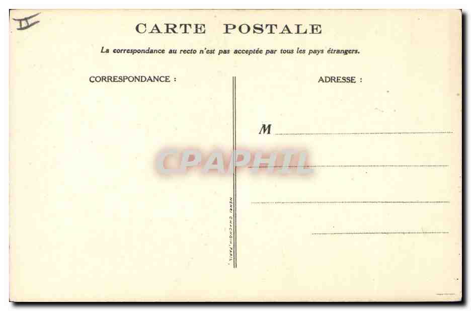 CPA Fantaisie Illustrateur Poulbot Victor Hugo Les miserables Cygne Swan — Verso