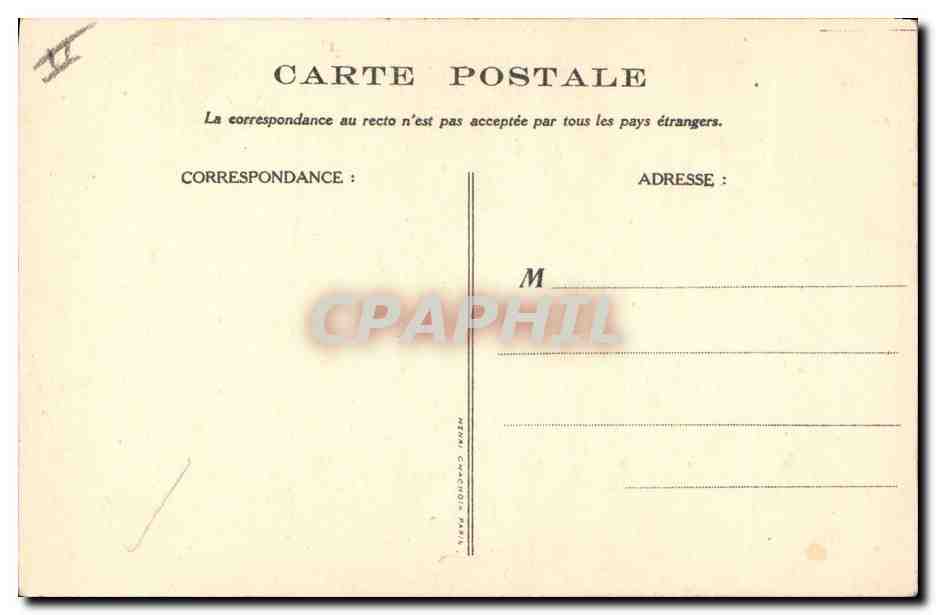 CPA Fantaisie Illustrateur Poulbot Victor Hugo Les miserables Cygne Swan — Verso