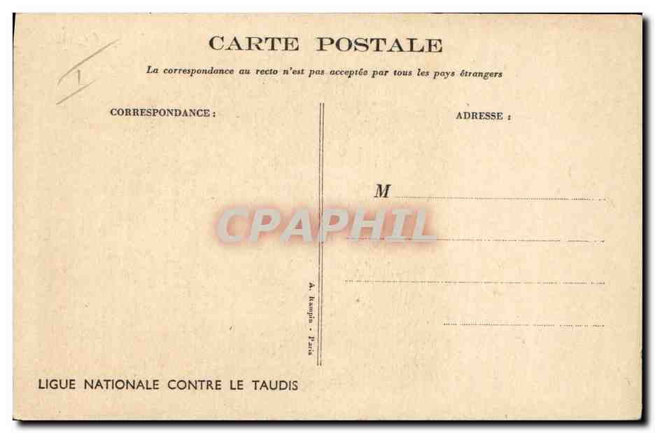 CPA Fantaisie Illustrateur Poulbot  — Verso