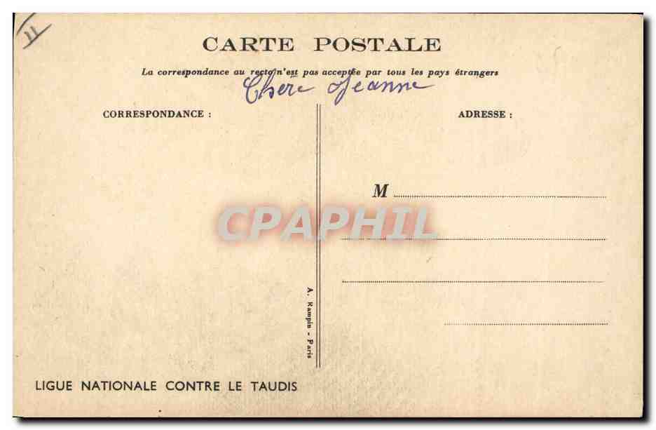 CPA Fantaisie Illustrateur Poulbot  — Verso