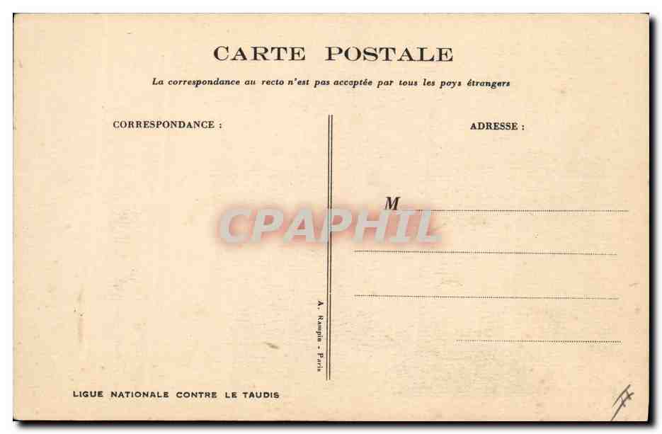 CPA Fantaisie Illustrateur Poulbot  — Verso