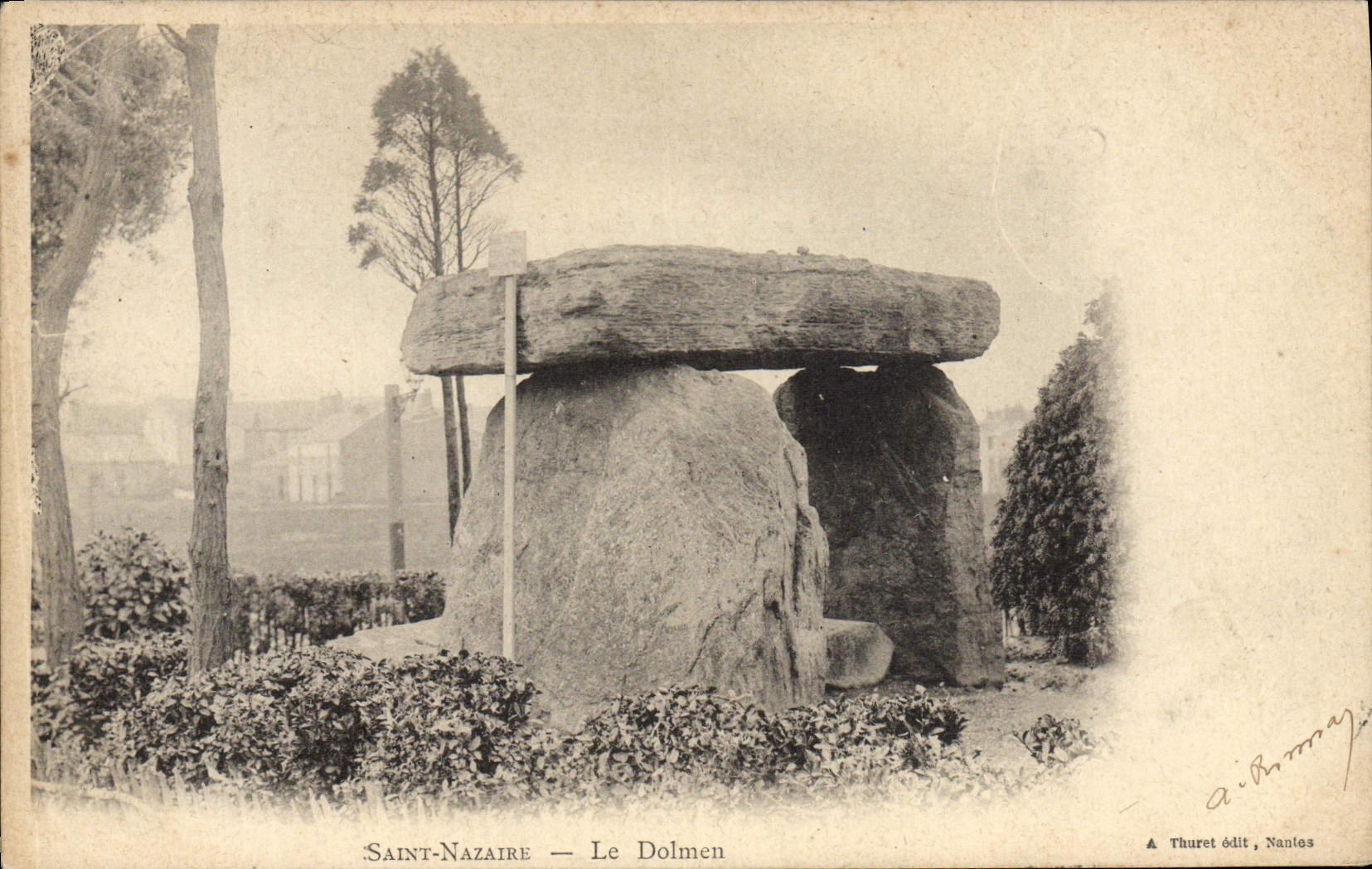CPA Menhir Dolmen Saint Nazaire Dolmen 