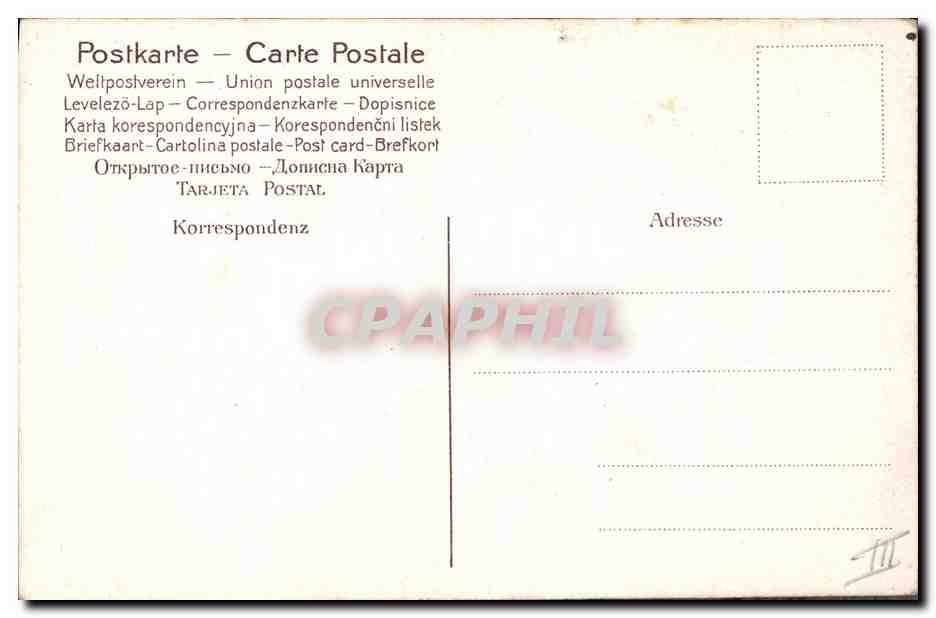 CPA Fantaisie Illustrateur Femme — Rückseite