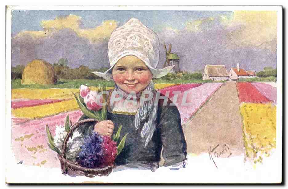 CPA Fantaisie Illustrateur Feiertug Enfant