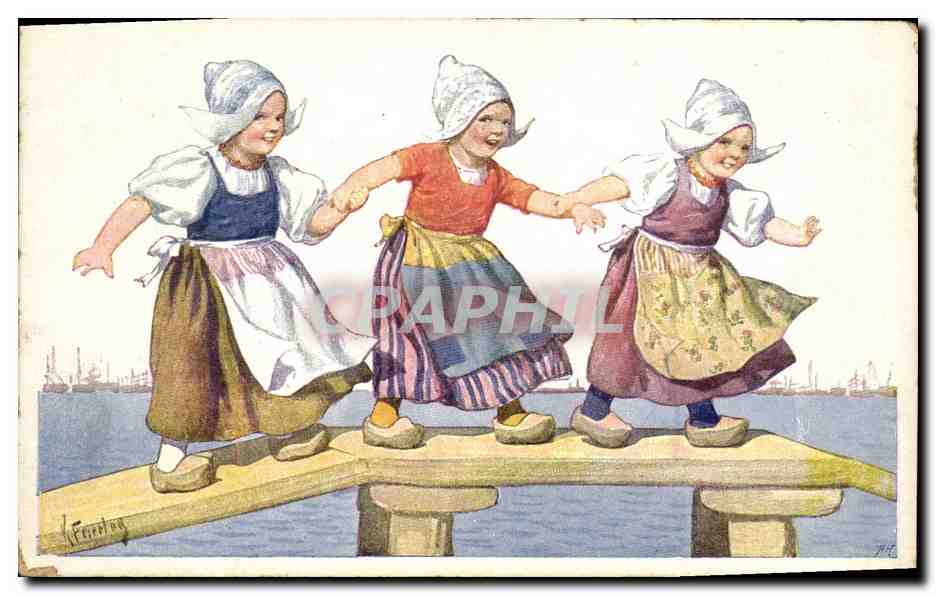 CPA Fantaisie Illustrateur Feiertug Enfants