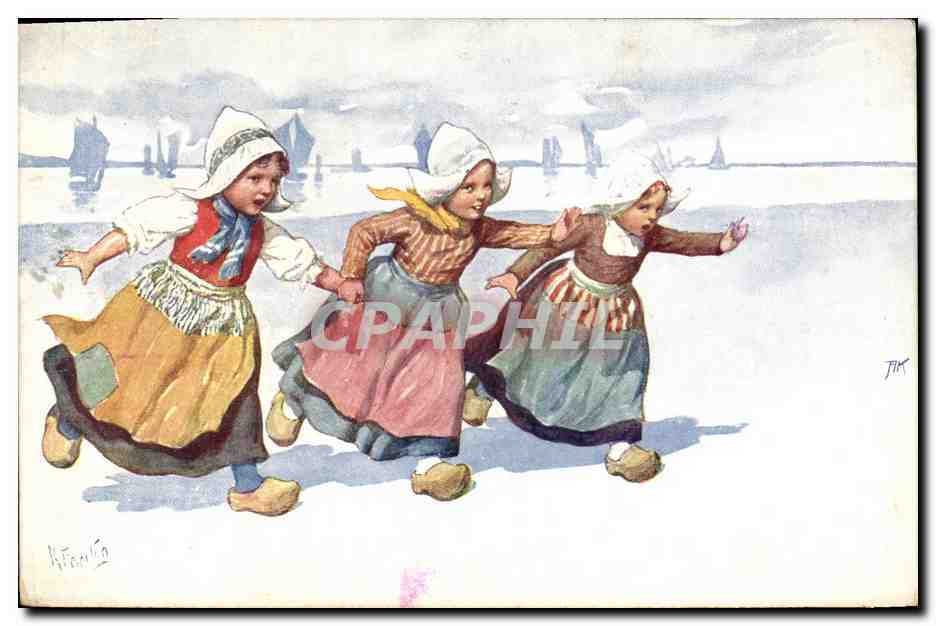 CPA Fantaisie Illustrateur Feiertug Enfants 