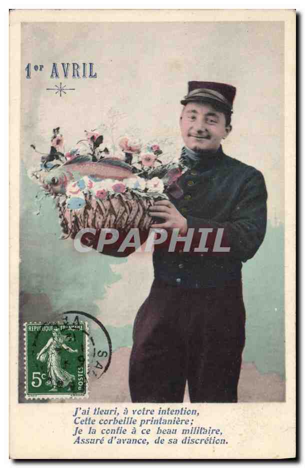 CPA Militaria Soldat 1er AVril 