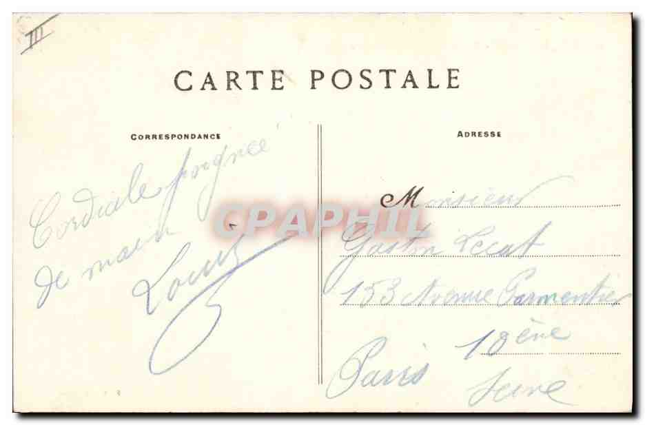 CPA Militaria Camp de Sissonne Transmission des ordres  — Rückseite