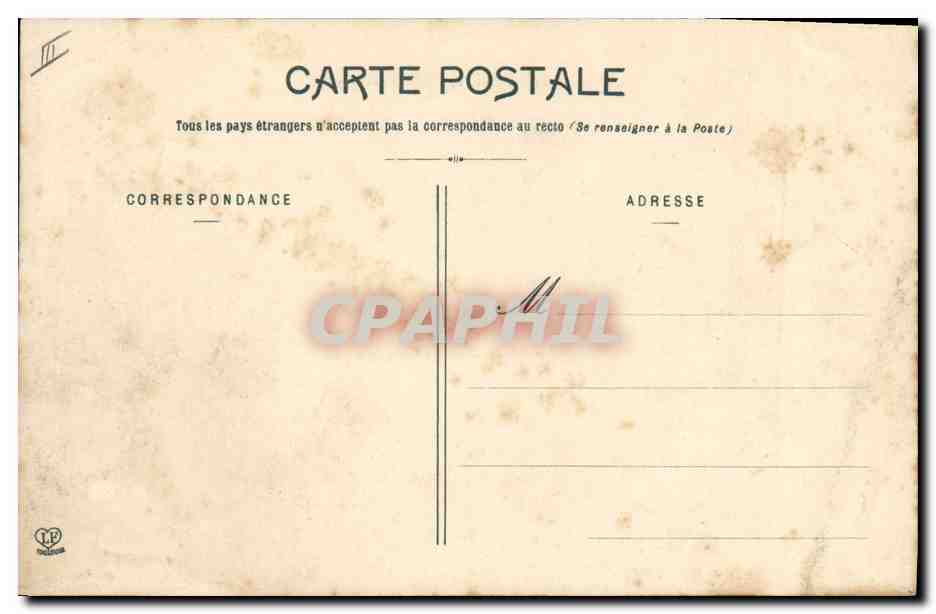 CPA Militaria Artillerie de Cote canon rapide de 95 — Verso