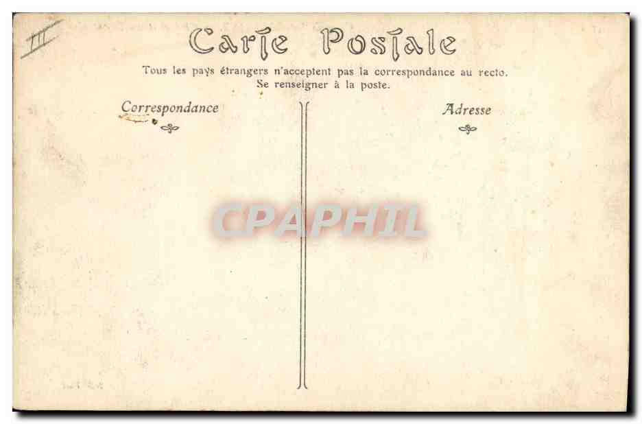 CPA Militaria Camp de la Courtine General et son Etat Major  — Rückseite