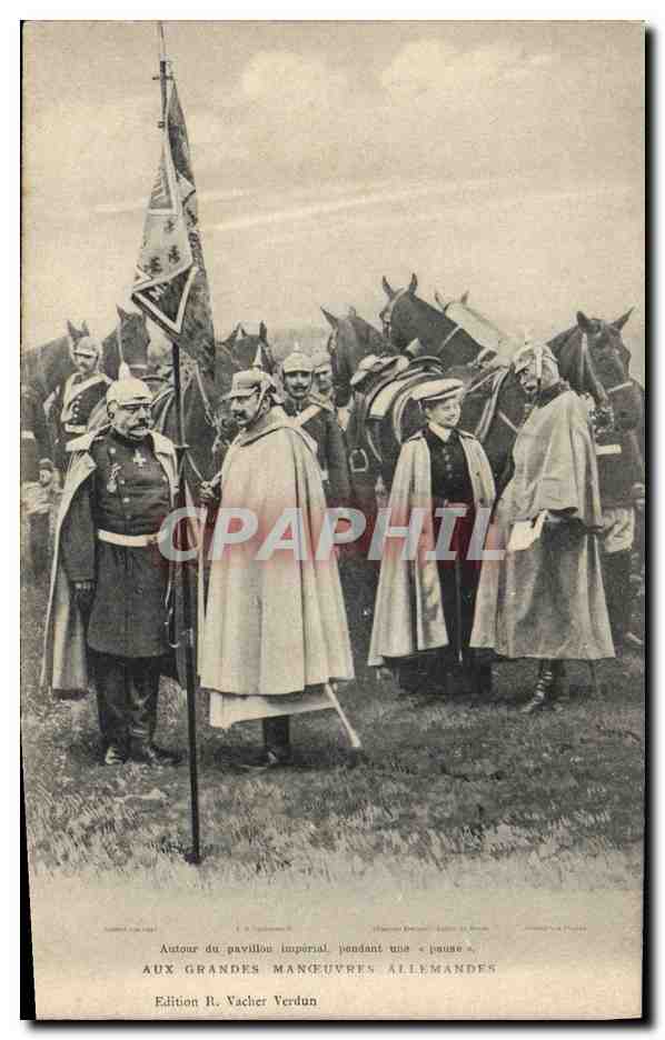 CPA Militaria Grandes manoeuvres allemandes 
