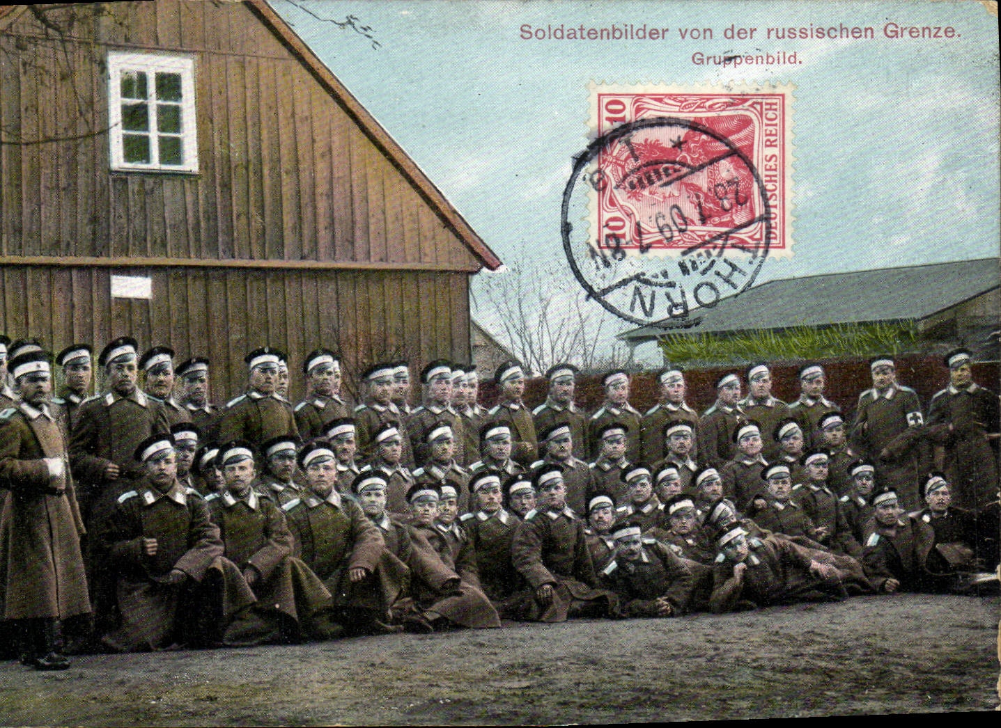 CPA Militaria Soldatenbilder von der russichen Grenze Russie Russia
