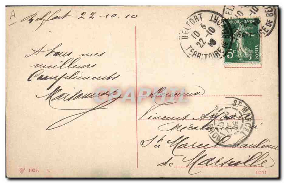 CPA Militaria Armee allemande Ligne de protection — Rückseite