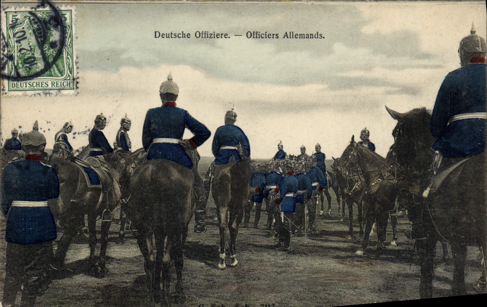 CPA Militaria Officiers allemands 