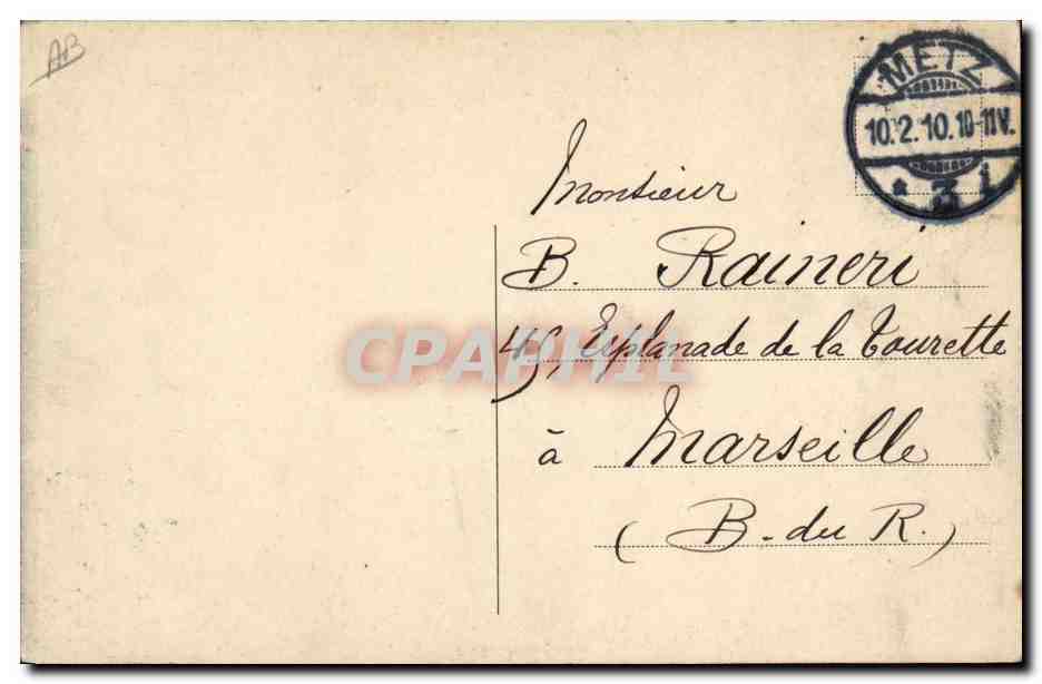 CPA Militaria Officiers allemands  — Verso